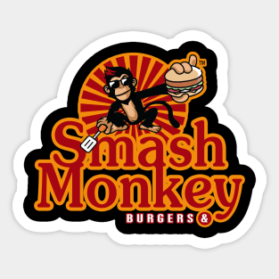 Smash Monkey Burgers Sticker